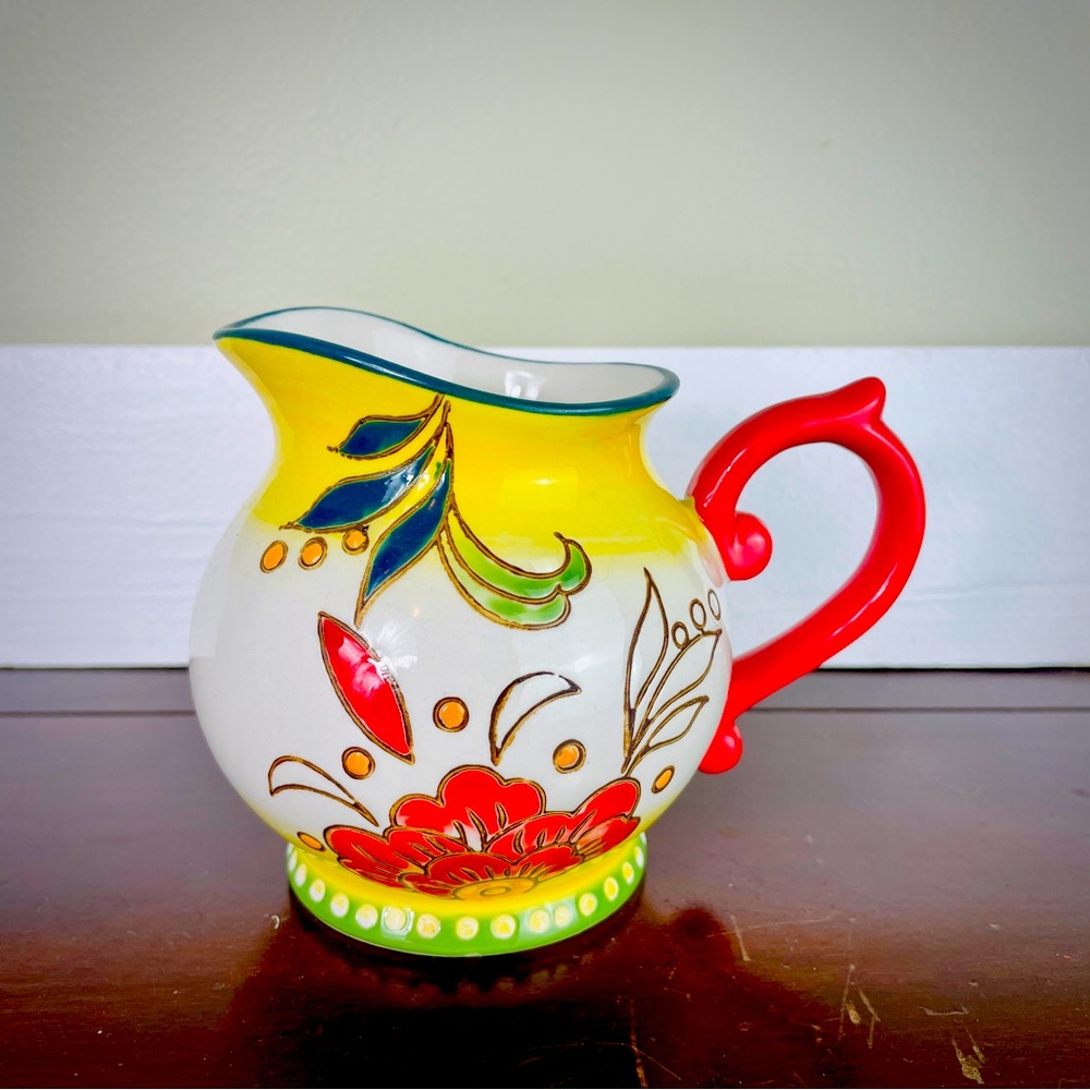 Dutch Wax Floral Creamer Bold Colors